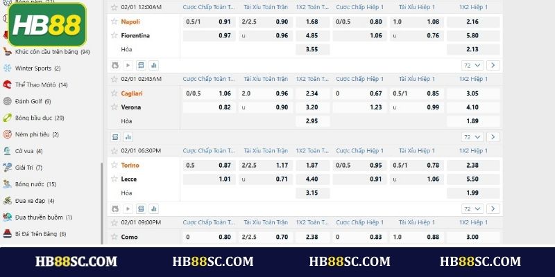 Giới thiệu về thể thao HB88