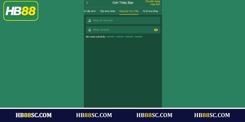 Hướng dẫn các bước đăng ký đại lý HB88 nhanh chóng