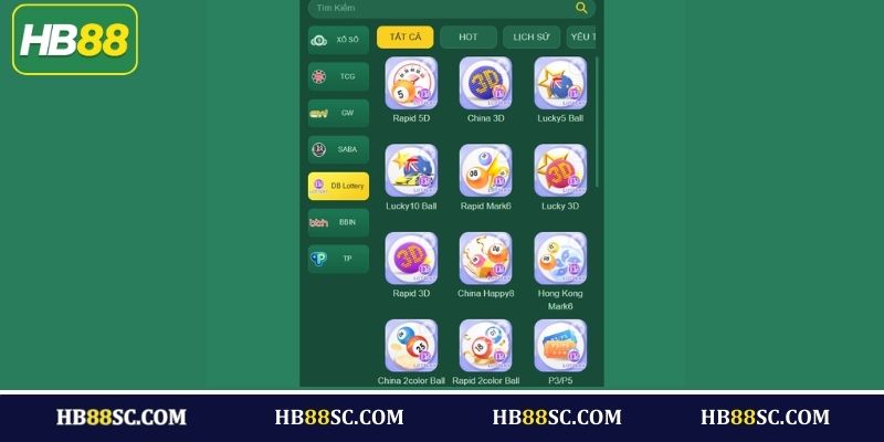 Siêu phẩm hấp dẫn có trong xổ số trực tuyến HB88