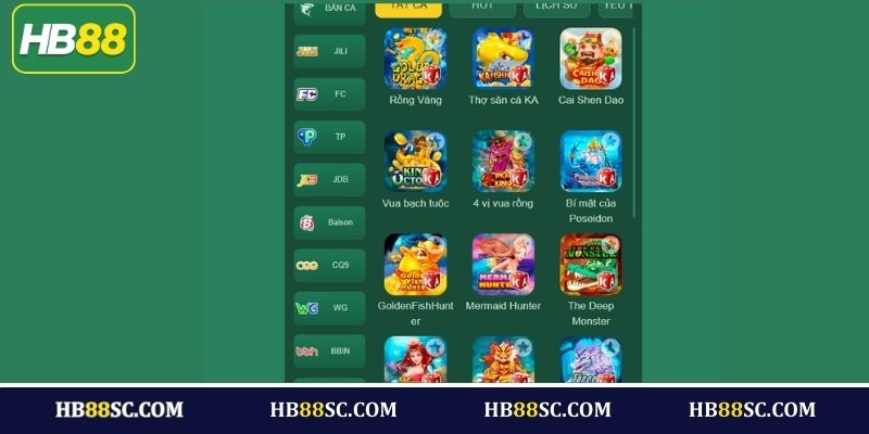 Top 4+ sảnh cược bắn cá hấp dẫn tại HB88